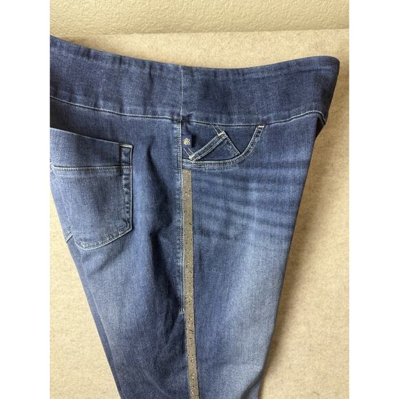 Rock Republic Fever Denim RX Slimming Pull On Skinny Jeggings 18 Bling Stripe - Picture 3 of 7